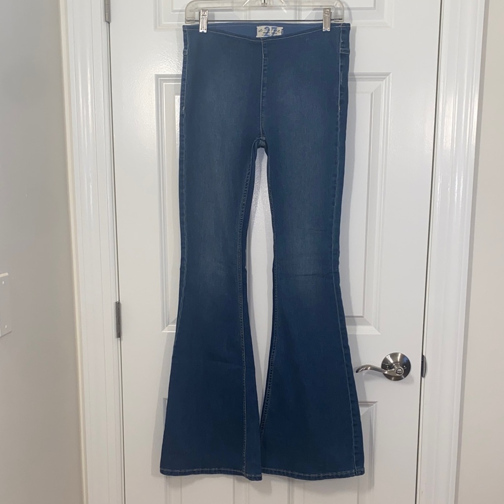 We The Free Dark Blue Flare Jeans